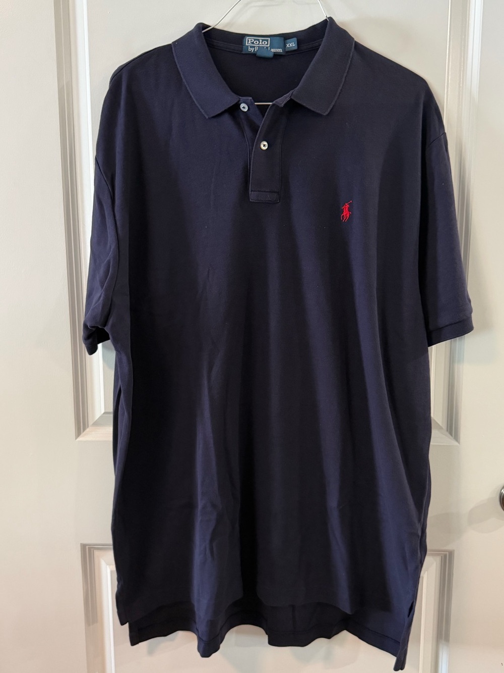 Ralph Lauren Men’s Navy Polo with Red Pony Embroidery